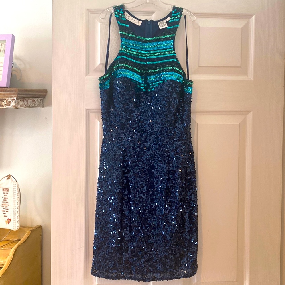 Sequined cocktail dress